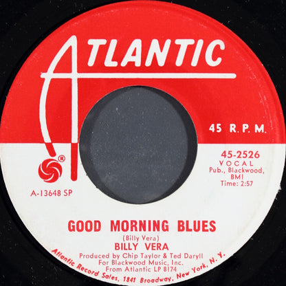 Billy Vera : With Pen In Hand / Good Morning Blues (7", Single, Promo, SP )