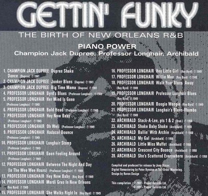 Various : Gettin' Funky The Birth Of New Orleans R & B (4xCD, Comp + Box)