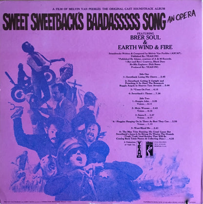 Melvin Van Peebles : Sweet Sweetback's Baadasssss Song (An Opera) (LP, Album, Pit)
