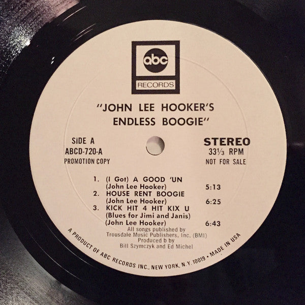 John Lee Hooker : Endless Boogie (2xLP, Album, Promo)