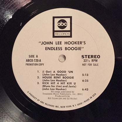 John Lee Hooker : Endless Boogie (2xLP, Album, Promo)