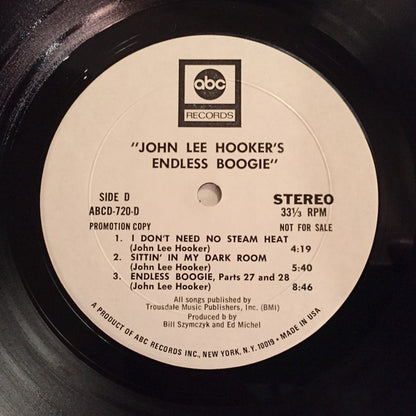John Lee Hooker : Endless Boogie (2xLP, Album, Promo)