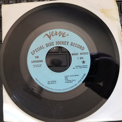 The Superiors : What Would I Do / Tell Me To Go (7", Single, Promo, Lig)
