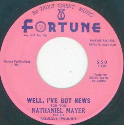 Nathaniel Mayer And His Fabulous Twilights : Work It Out  (7")