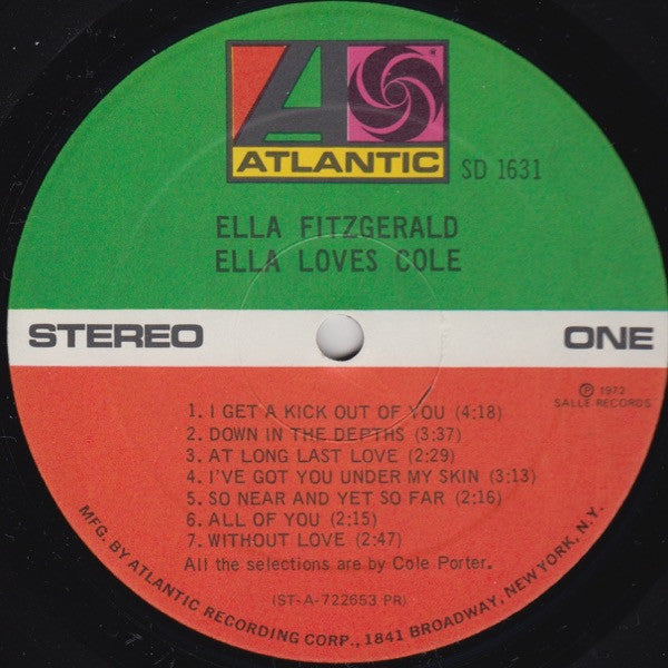 Ella Fitzgerald : Ella Loves Cole (LP, Album)