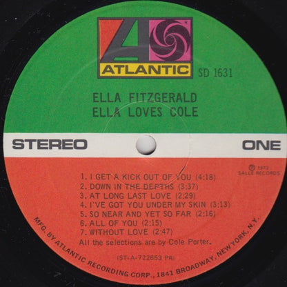 Ella Fitzgerald : Ella Loves Cole (LP, Album)