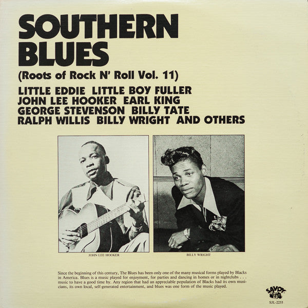 Various : Southern Blues (Roots Of Rock 'N' Roll Volume 11) (2xLP, Album, Comp)