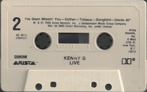 Kenny G (2) : Live (Cass, Album, Club)