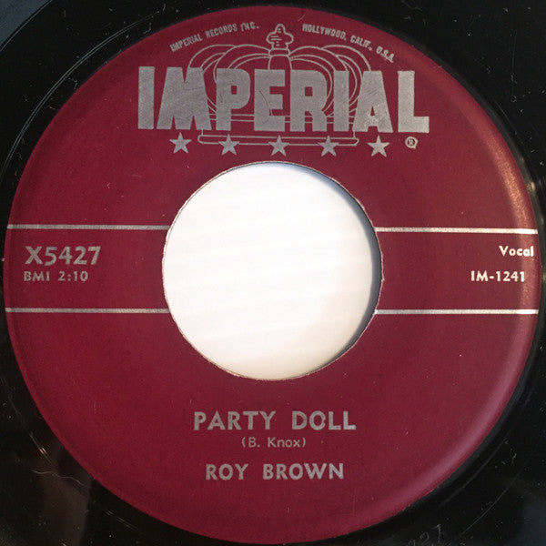 Roy Brown : Party Doll / I'm Sticking With You (7", Single)