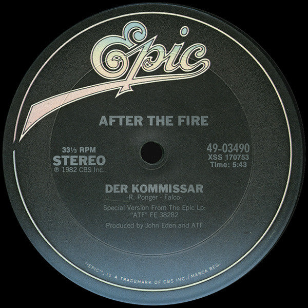 After The Fire : Der Kommissar (12")