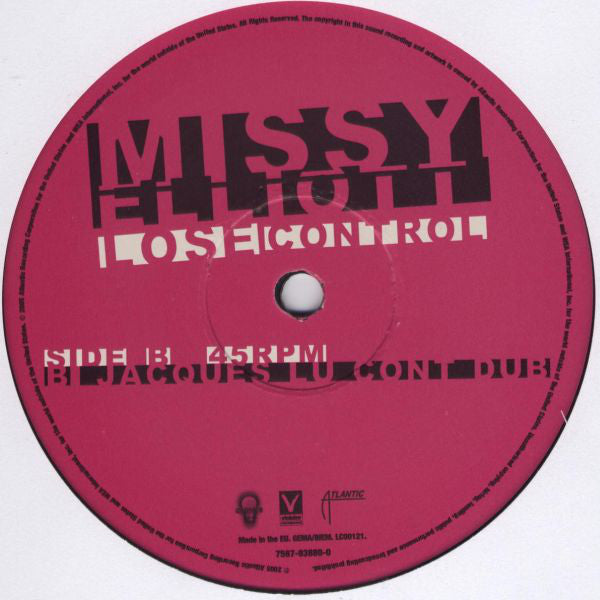 Missy Elliott : Lose Control (12")