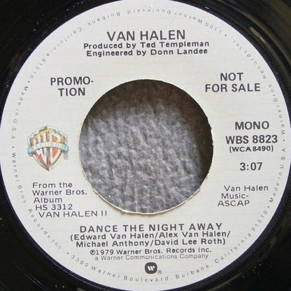 Van Halen : Dance The Night Away (7", Single, Mono, Promo, Los)