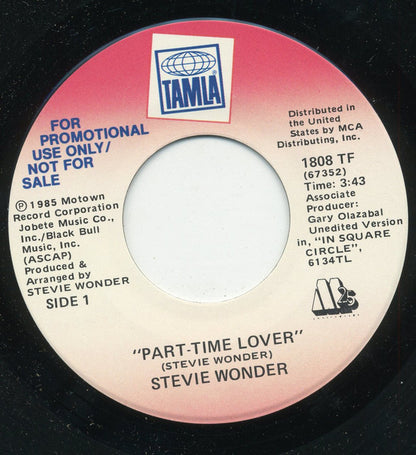 Stevie Wonder : Part-Time Lover (7", Single, Promo)