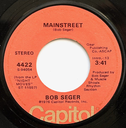 Bob Seger : Mainstreet (7", Single, Win)