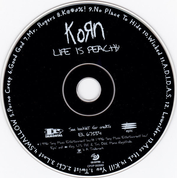 Korn : Life Is Peachy (CD, Album, Enh)