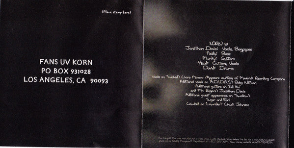 Korn : Life Is Peachy (CD, Album, Enh)