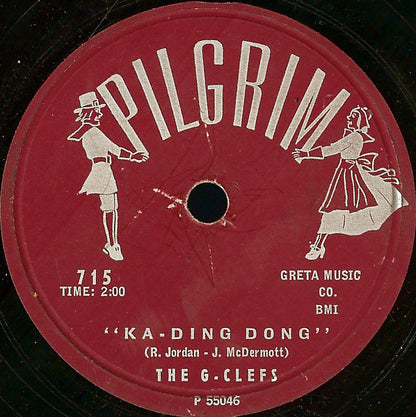The G-Clefs : Ka-Ding Dong / Darla, My Darlin' (Shellac, 10")