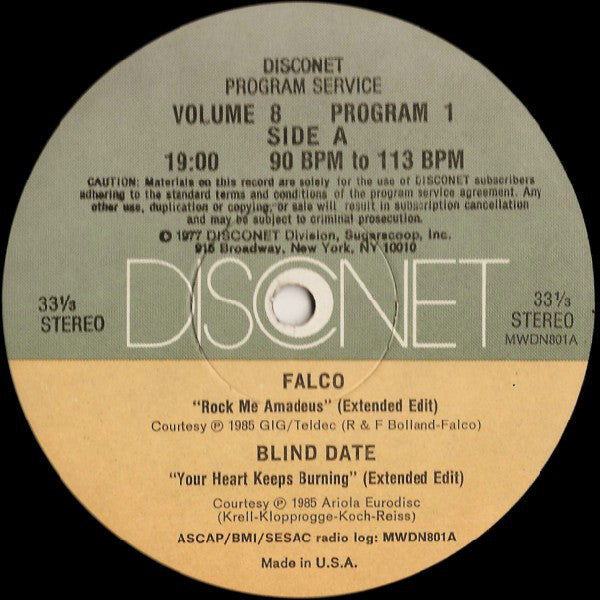 Various : Volume 8 Program 1 (2x12", P/Mixed)
