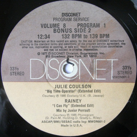 Various : Volume 8 Program 1 (2x12", P/Mixed)