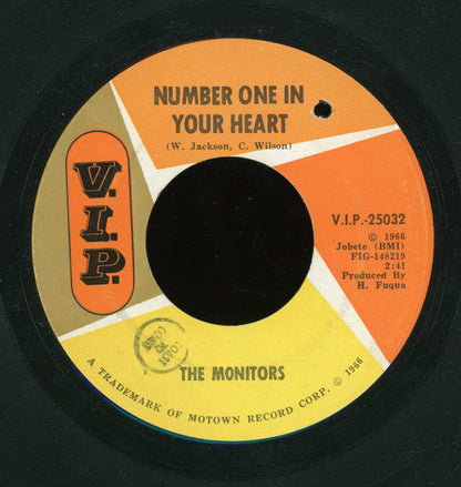 The Monitors : Greetings (This Is Uncle Sam) / Number One In Your Heart (7", Single, ARP)
