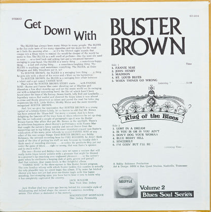Buster Brown : Get Down With Buster Brown King Of The Blues (LP, RE)
