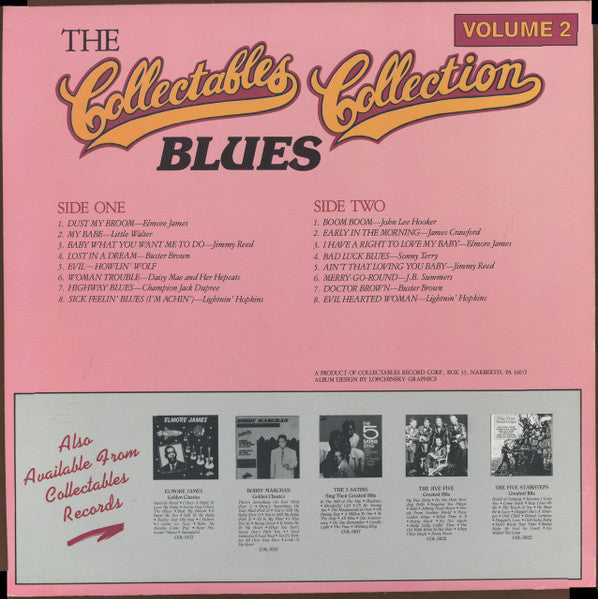 Various : The Collectables "Blues" Collection Volume 2 (LP, Comp)