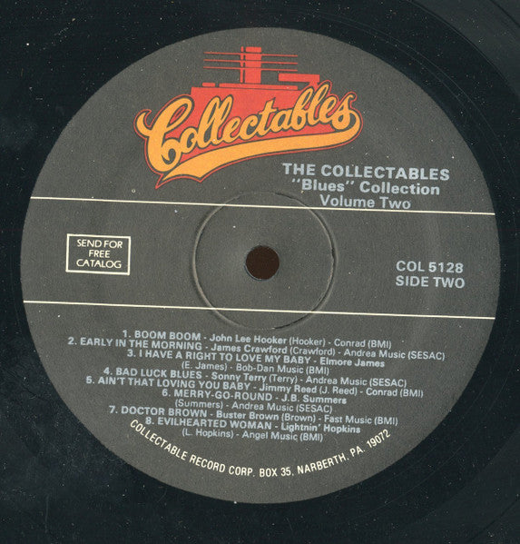 Various : The Collectables "Blues" Collection Volume 2 (LP, Comp)