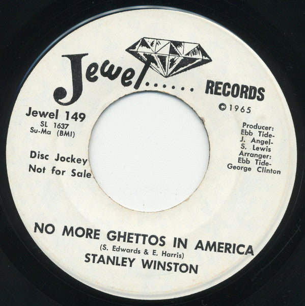 Stanley Winston : No More Ghettos In America (7", Promo)