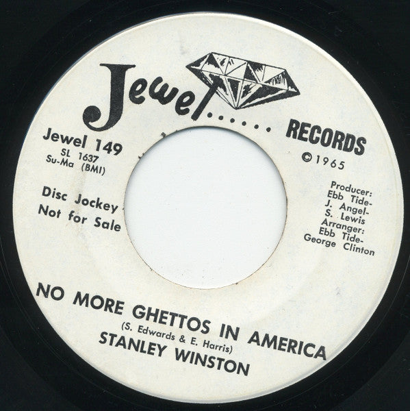 Stanley Winston : No More Ghettos In America (7", Promo)