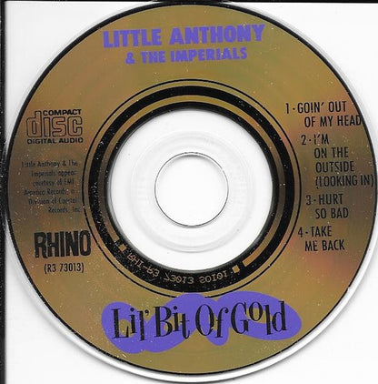 Little Anthony & The Imperials : Lil' Bit Of Gold (CD, Mini, Comp)