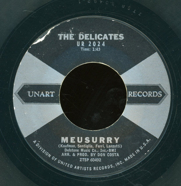 The Delicates (2) : Meusurry / Ringa Ding (7", Styrene)