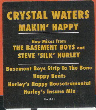 Crystal Waters : Makin' Happy (12", Promo)