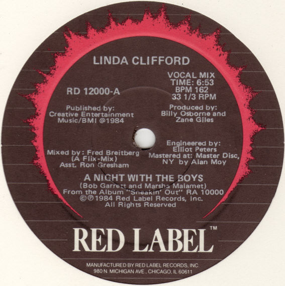 Linda Clifford : A Night With The Boys (12", Single)