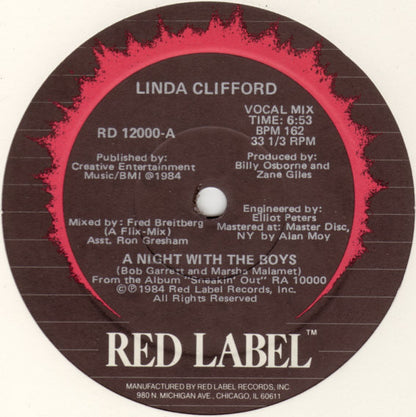 Linda Clifford : A Night With The Boys (12", Single)