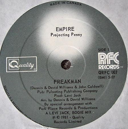 Empire (2) Projecting Penny (3) : Freakman (12", Ltd, Whi)