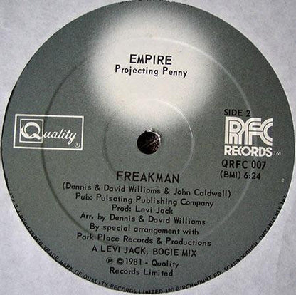 Empire (2) Projecting Penny (3) : Freakman (12", Ltd, Whi)