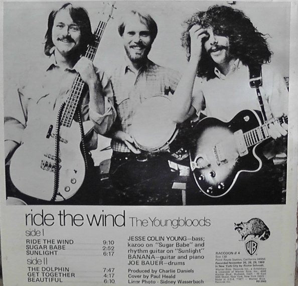 The Youngbloods : Ride The Wind (LP, Album, Promo)