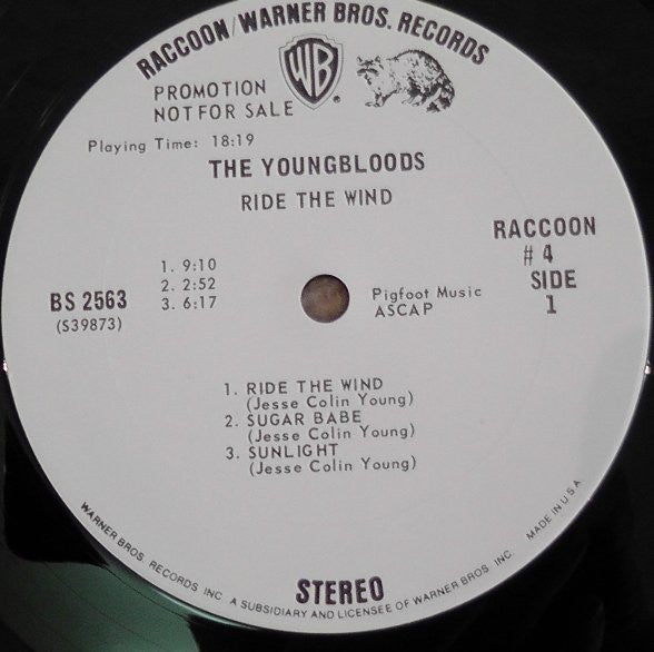 The Youngbloods : Ride The Wind (LP, Album, Promo)
