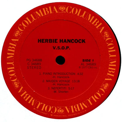 Herbie Hancock : V.S.O.P. (2xLP, Album, Ter)