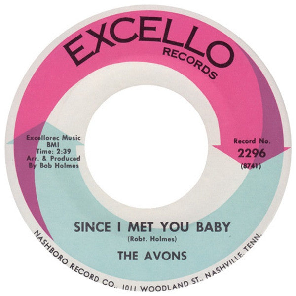 The Avons (4) : He's My Hero / Since I Met You Baby (7", Single)