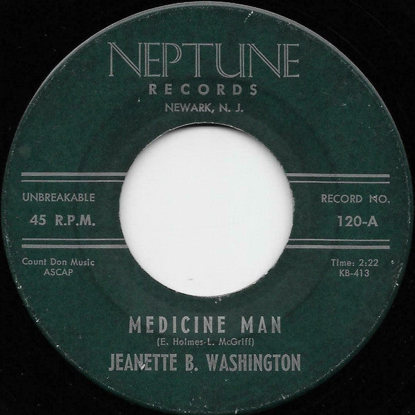 Baby Washington : Medicine Man (7", Single)