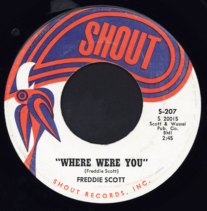 Freddie Scott (2) : Are You Lonely For Me / Where Were You (7", Single, SRC)