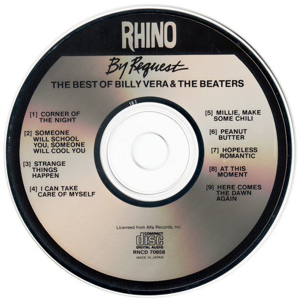 Billy Vera & The Beaters : By Request (The Best Of Billy Vera & The Beaters) (CD, Comp, Dai)