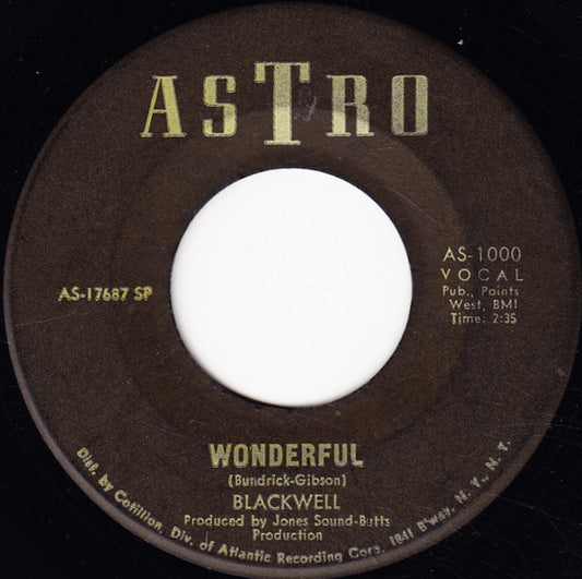 Blackwell (4) : Wonderful / Dirty Story (7", SP )