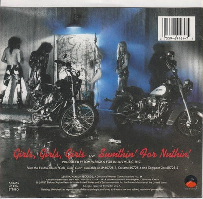 Mötley Crüe : Girls Girls Girls (7", Single, Promo, SP)