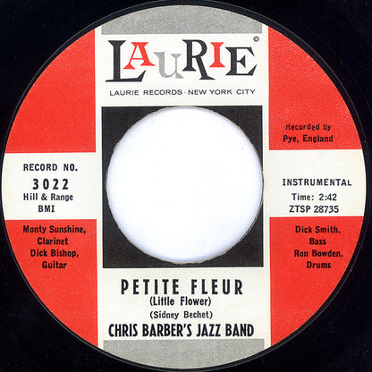 Chris Barber's Jazz Band : Petite Fleur / Wild Cat Blues (7", Single, Styrene, Bri)