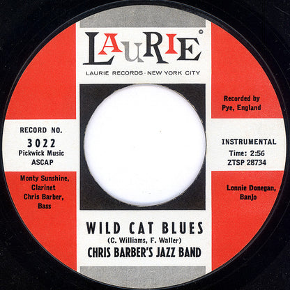Chris Barber's Jazz Band : Petite Fleur / Wild Cat Blues (7", Single, Styrene, Bri)