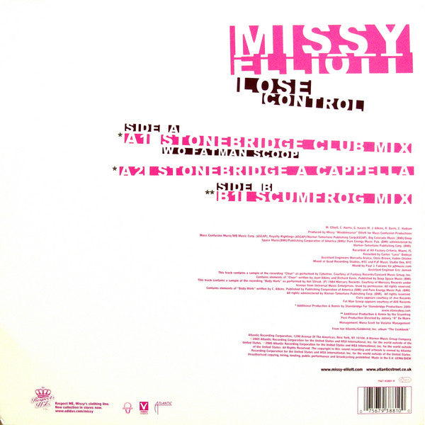 Missy Elliott : Lose Control (12")