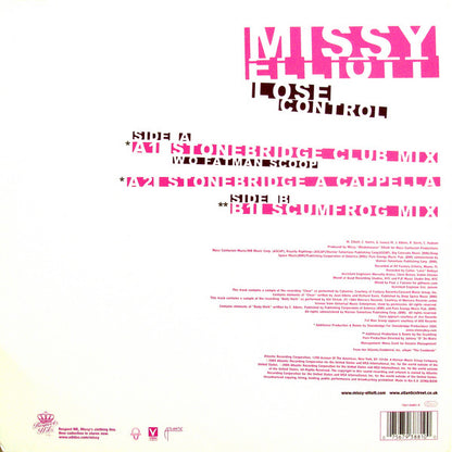 Missy Elliott : Lose Control (12")