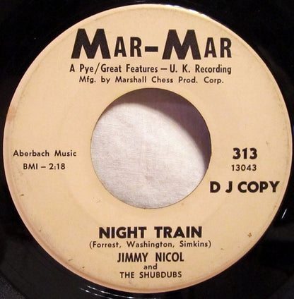 Jimmy Nicol & The Shubdubs : Humpty Dumpty / Night Train (7", Promo)